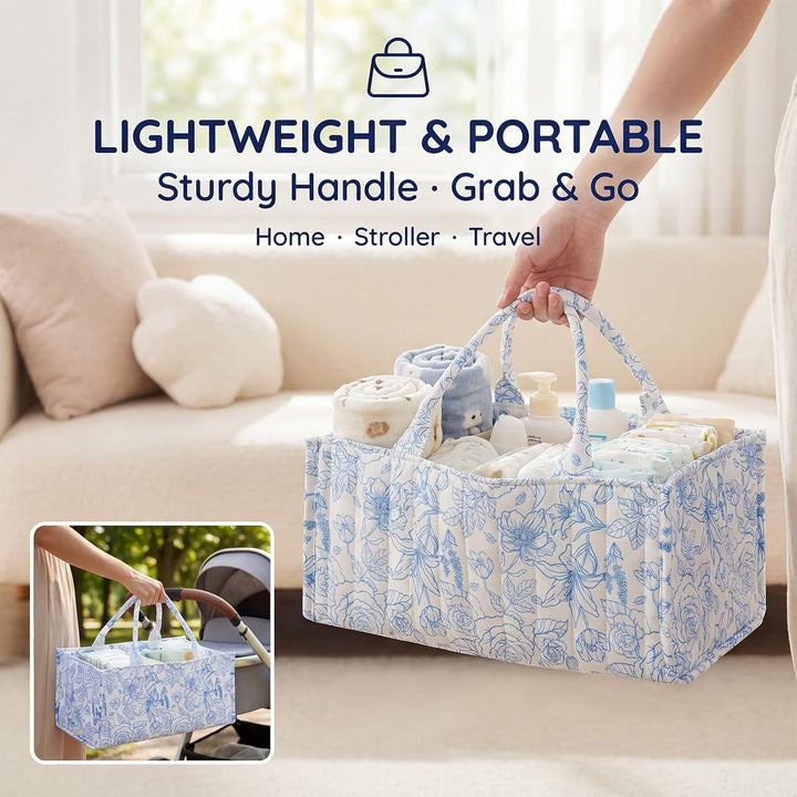 Versatile storage basket with compartments and charming animal motif Bowlift