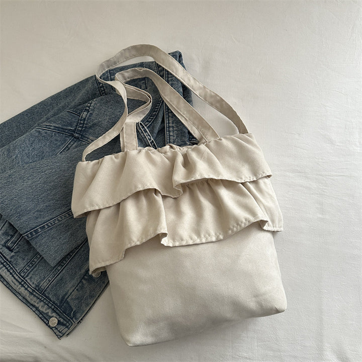 Chic Ruffled Tote Bag Bowlift