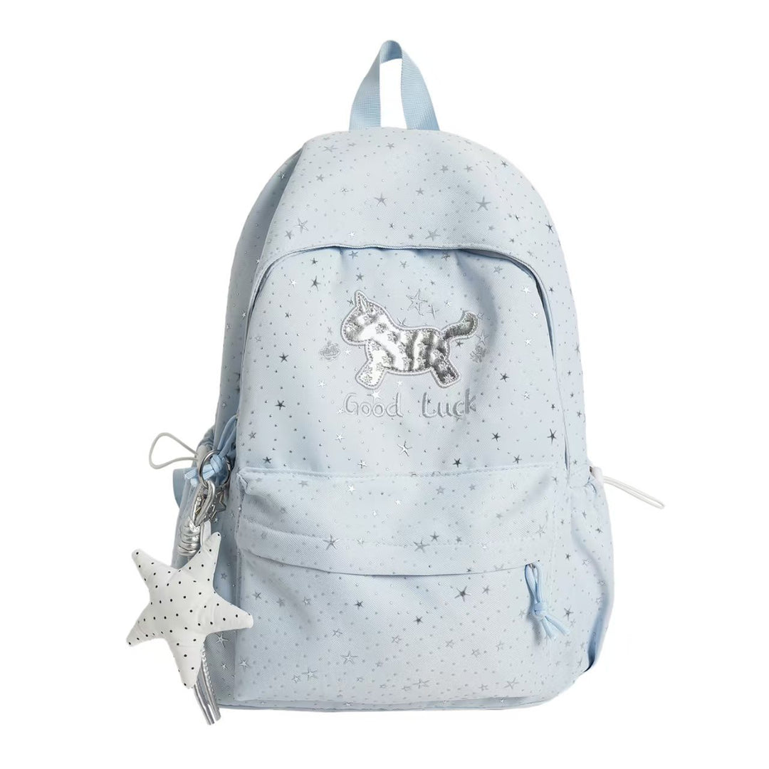 Girls Enchanting Starry-Themed Backpack Bowlift