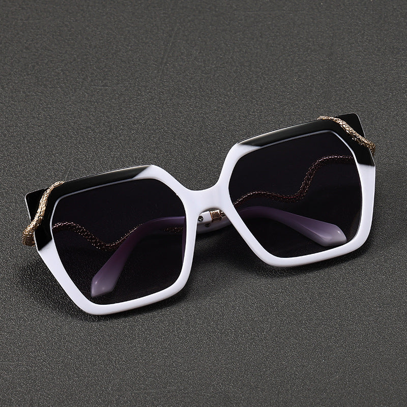 Luxury Oversized Hexagonal Sunglasses