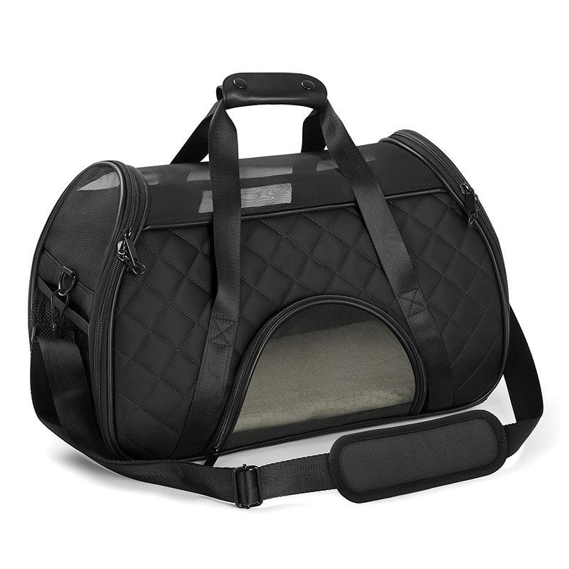 Closed pet transport bag with breathable mesh Bowlift