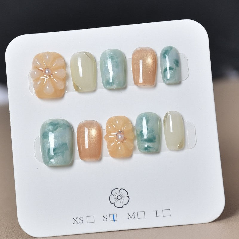 Premium Rhinestone-Embellished Nail Art Extensions Bowlift
