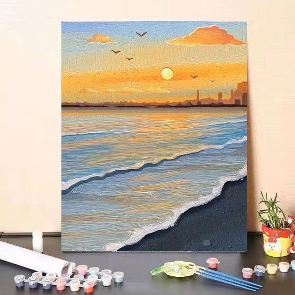 DIY Landscape Paint by Numbers Art Kit Bowlift