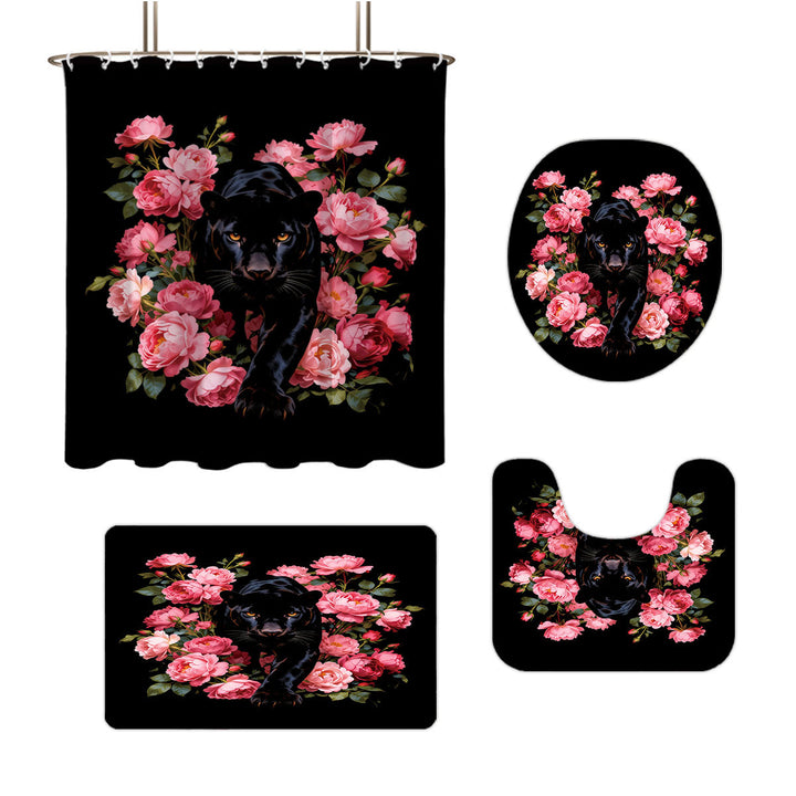 Autumn Leaves Digital Bathroom Set Bowlift