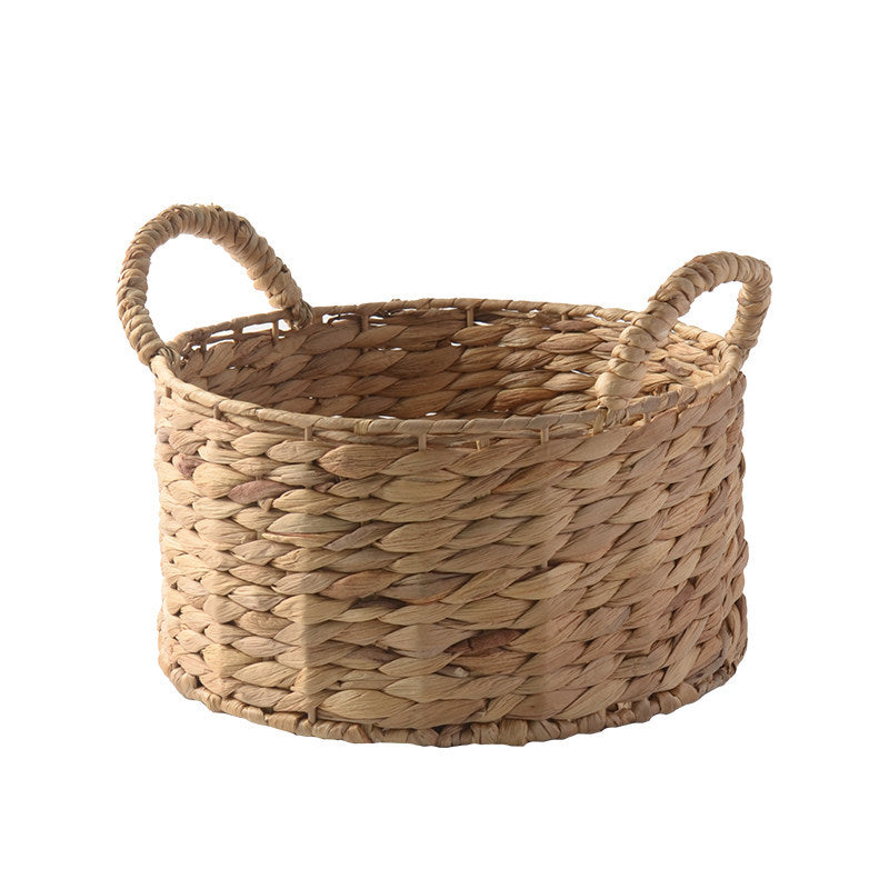 Handwoven storage basket with two handles Bowlift