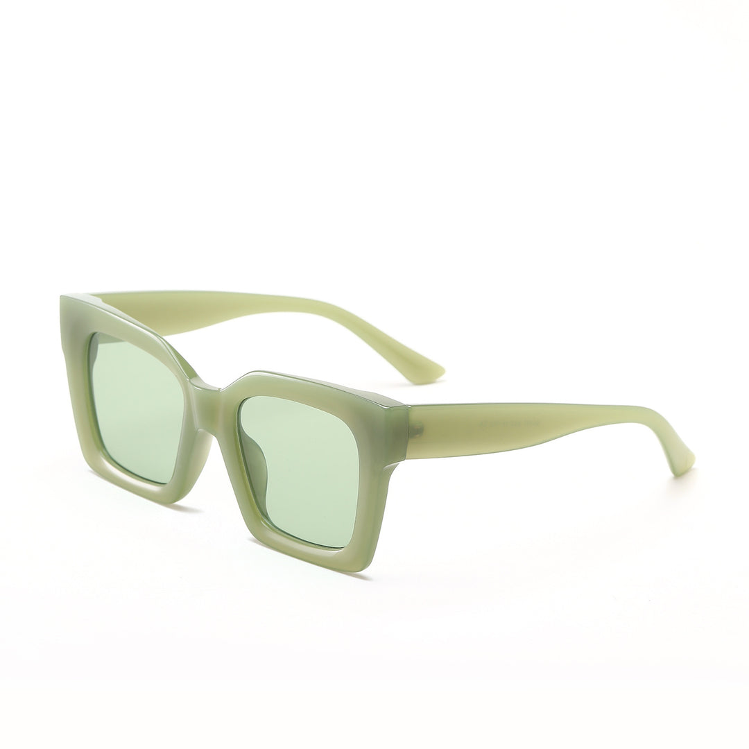 Women's trendy square sunglasses with transparent frame Bowlift