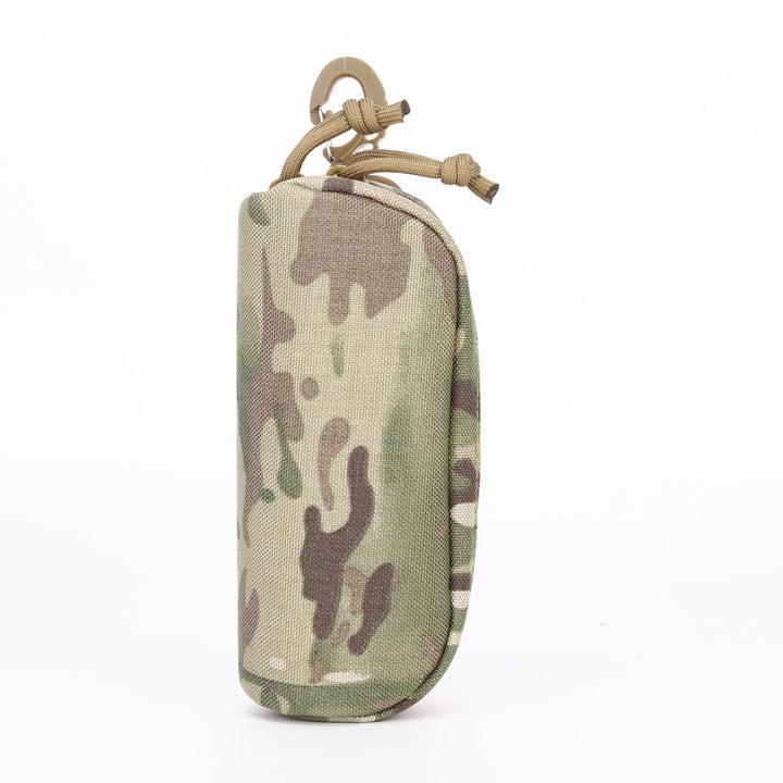 Durable Tactical Eyewear And Accessory Zippered Pouch With Carabiner Bowlift