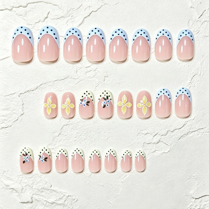 Decorative Floral Nail Art Tips Bowlift
