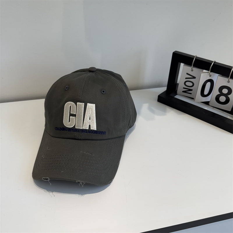 Men's Distressed Motivational Baseball Cap Bowlift