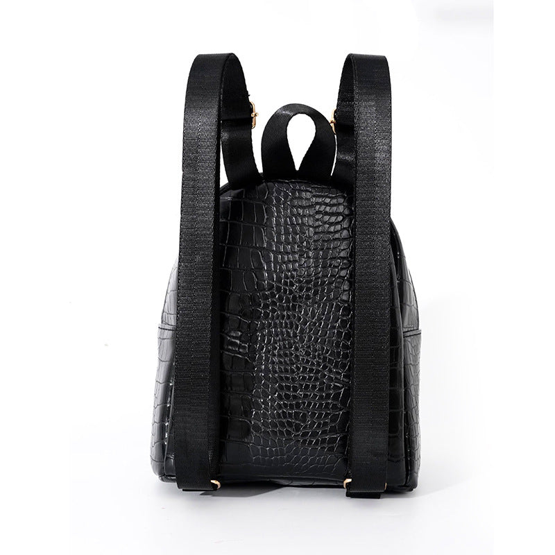 Backpack in Elegant Crocodile Look Bowlift