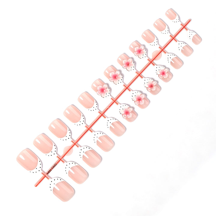 Detailed Floral Design Press-On Nails Bowlift