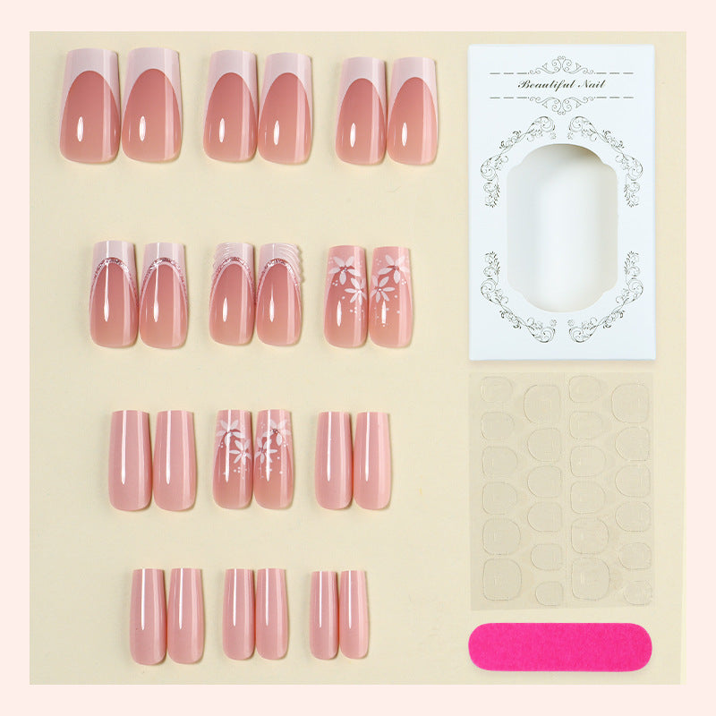 Nail art set with elegant floral designs Bowlift