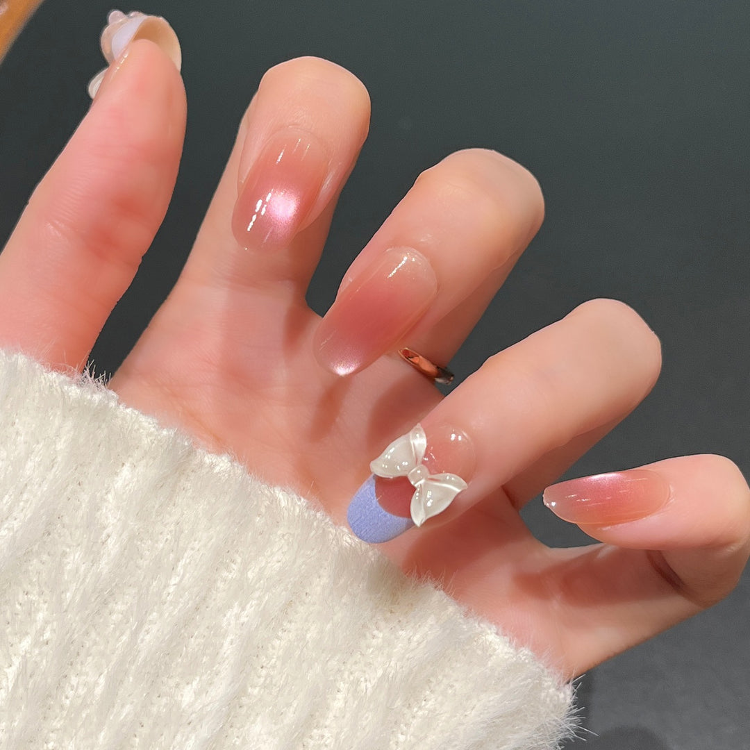 Artistic Press-On Nails Bowlift