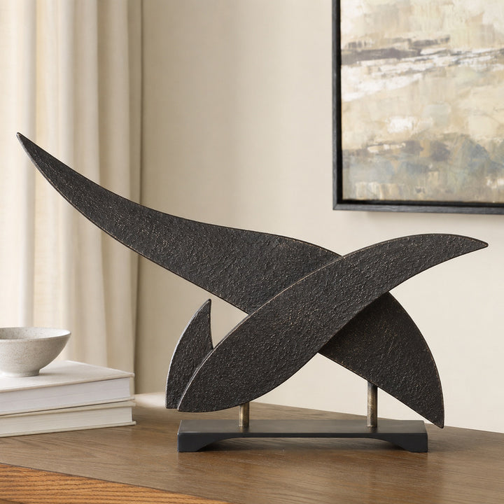 Artistic Abstract Leaf Sculpture