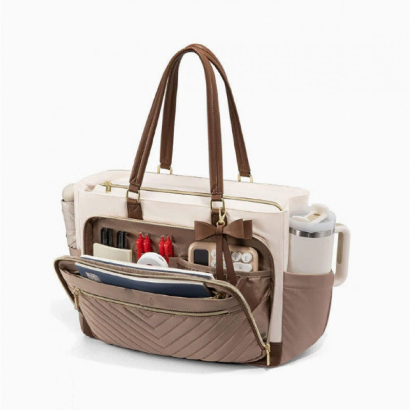 Multi-Functional Quilted Tote Bag Bowlift