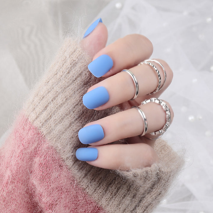 Matte Press-On Nail Set Bowlift
