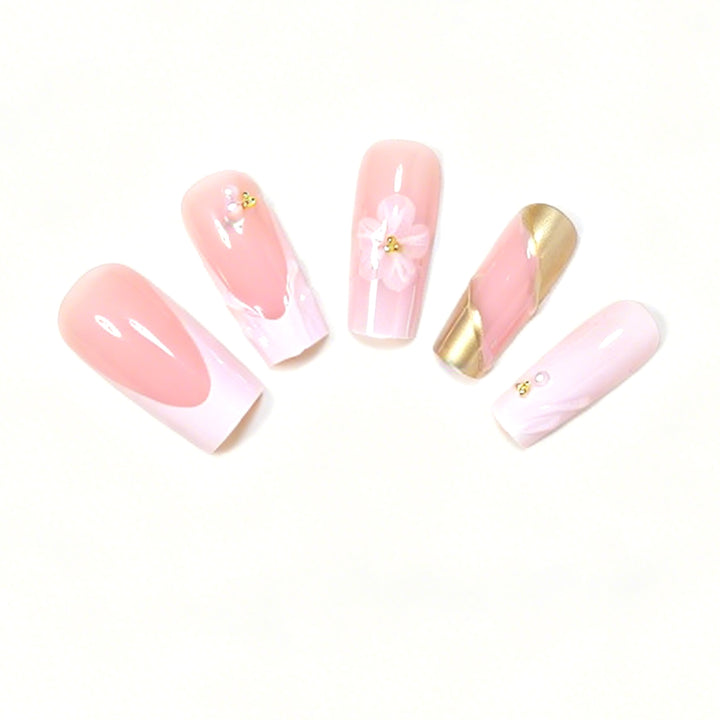 Deluxe Floral Acrylic Nail Art Set Bowlift