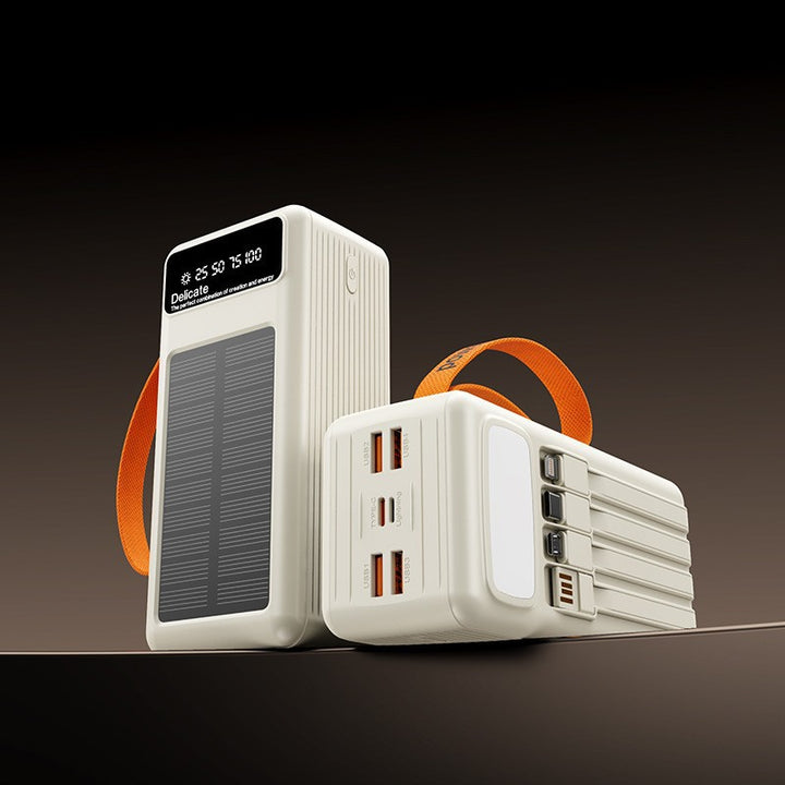 Portable solar power bank with intelligent charging technology and digital display Bowlift