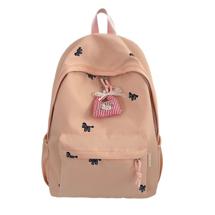 Backpack with Cheerful Animal Motif and Practical Compartments Bowlift