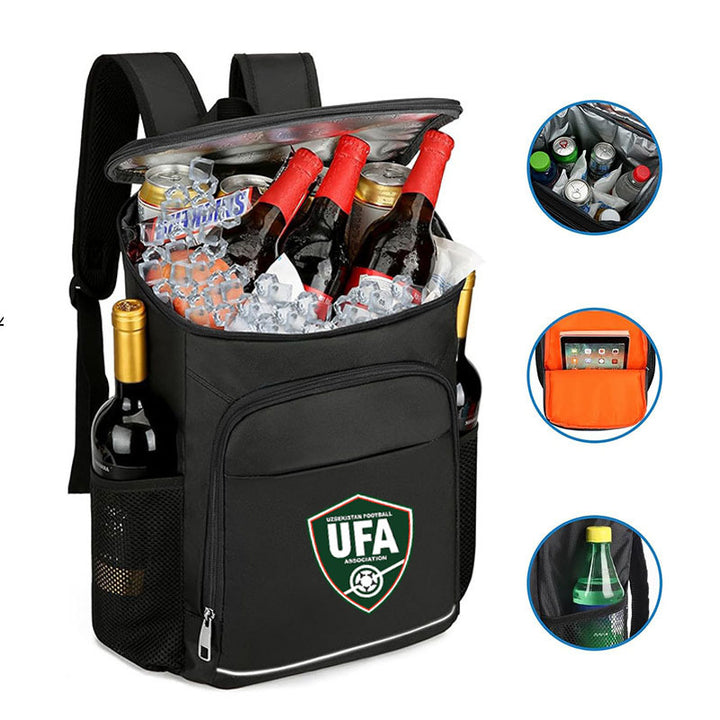 Ladies Insulated Cooler Backpack with Multiple Compartments and Practical Storage Bowlift