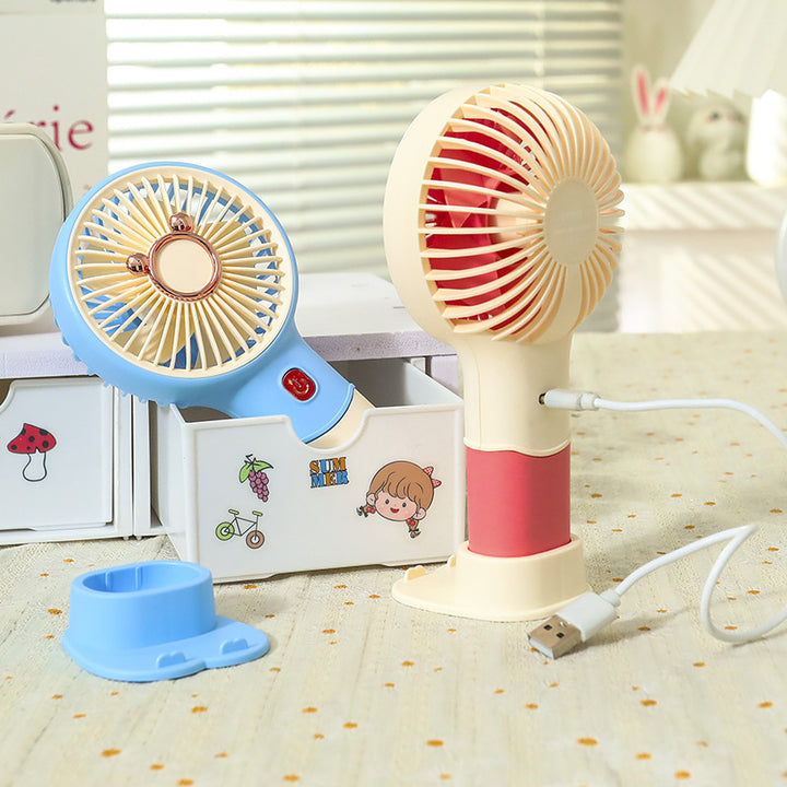 Women Portable Hand Fan with Innovative Animal Design Bowlift