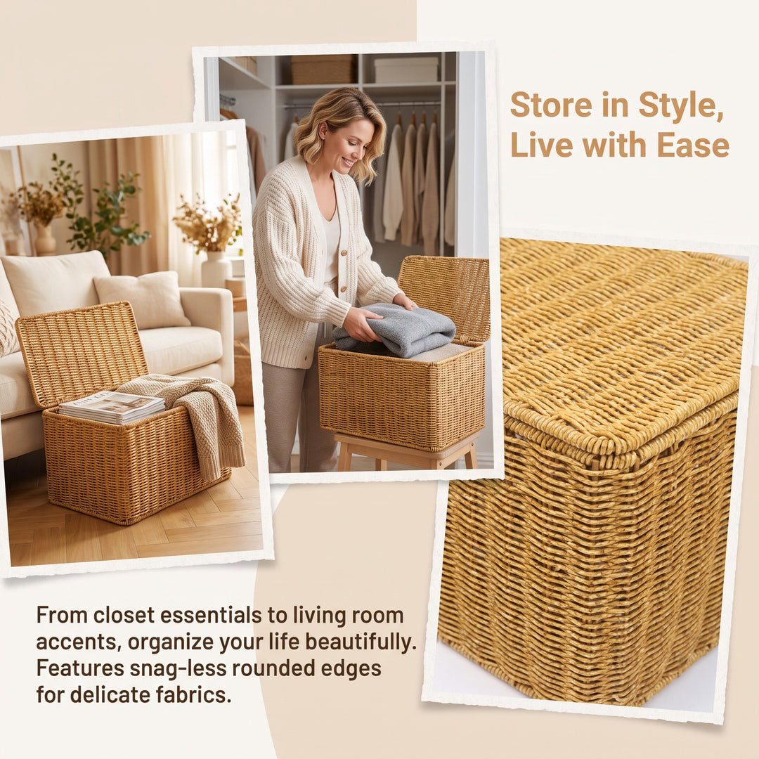 Practical storage basket with lid Bowlift