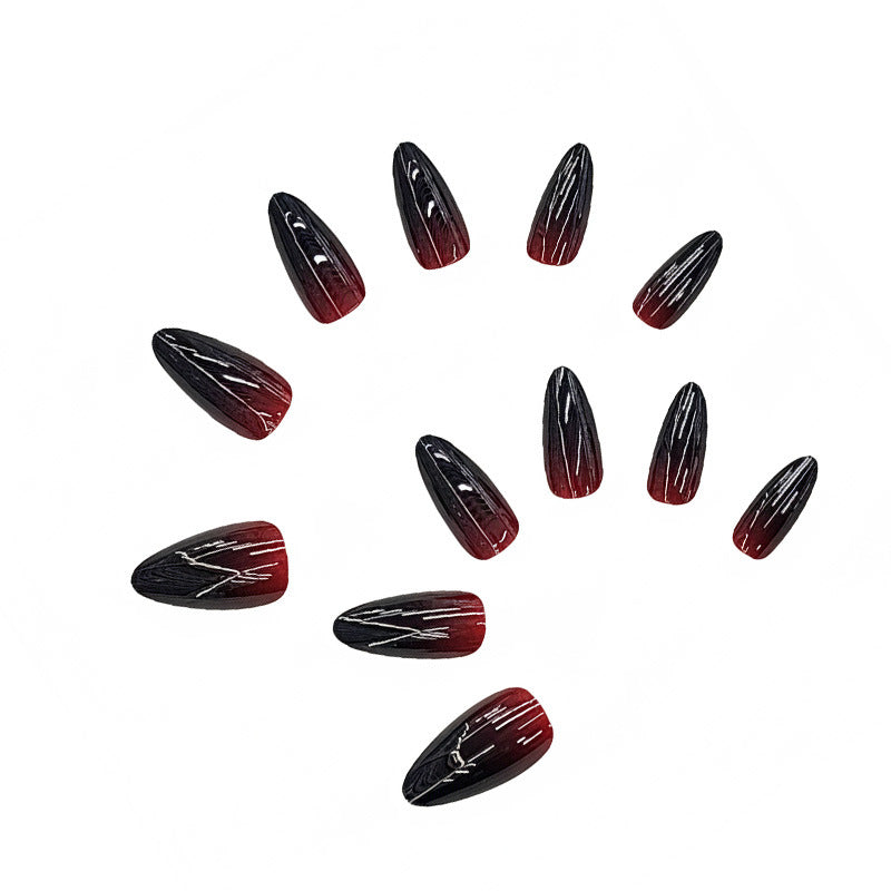 Ombre Glossy Stiletto Press-On Nails Bowlift