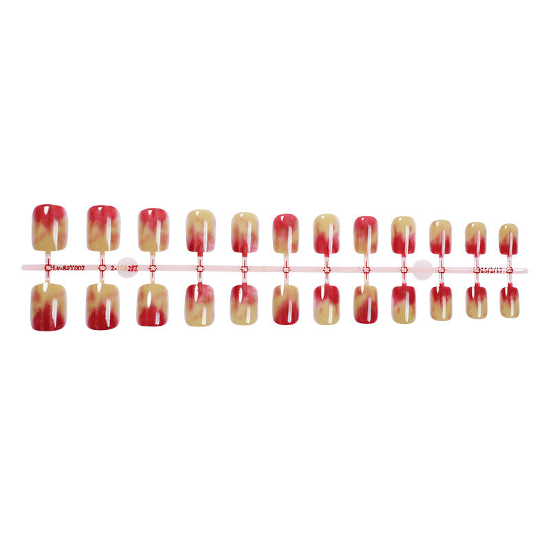 Artificial Nail Set with Elegant Gradient Bowlift