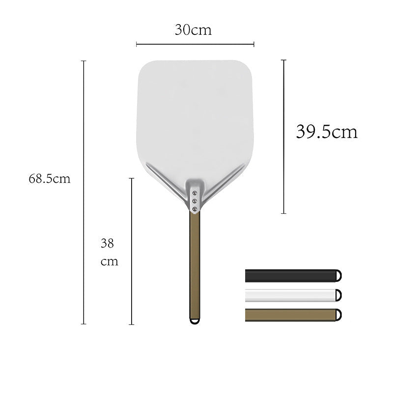 long-handle aluminum pizza peel with thin rectangular blade Bowlift