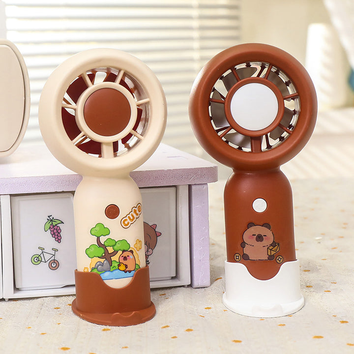 Unisex portable hand fan in playful animal design Bowlift