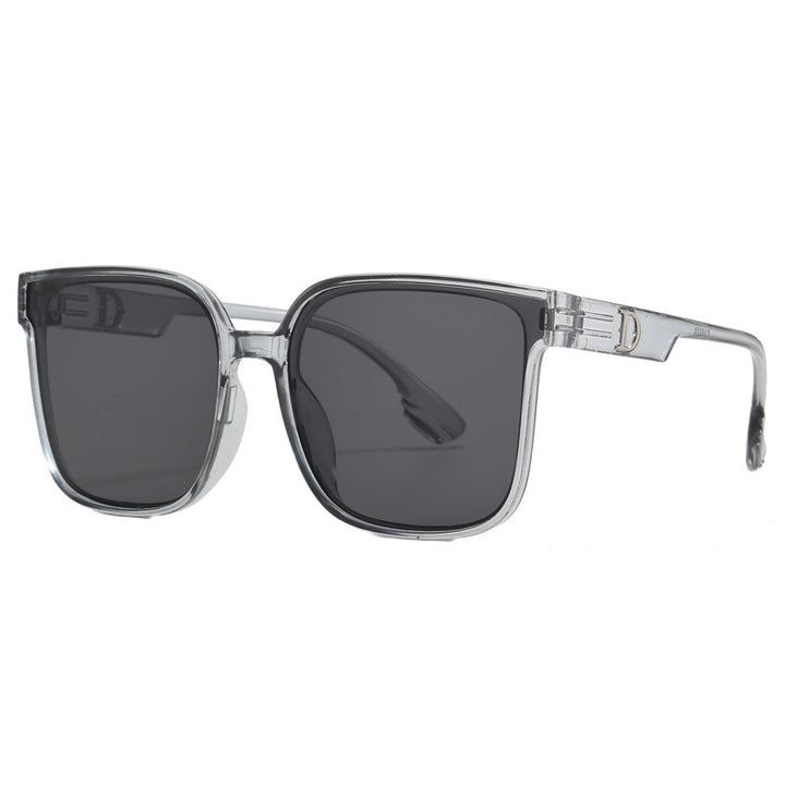 Women stylish square sunglasses with transparent frame Bowlift