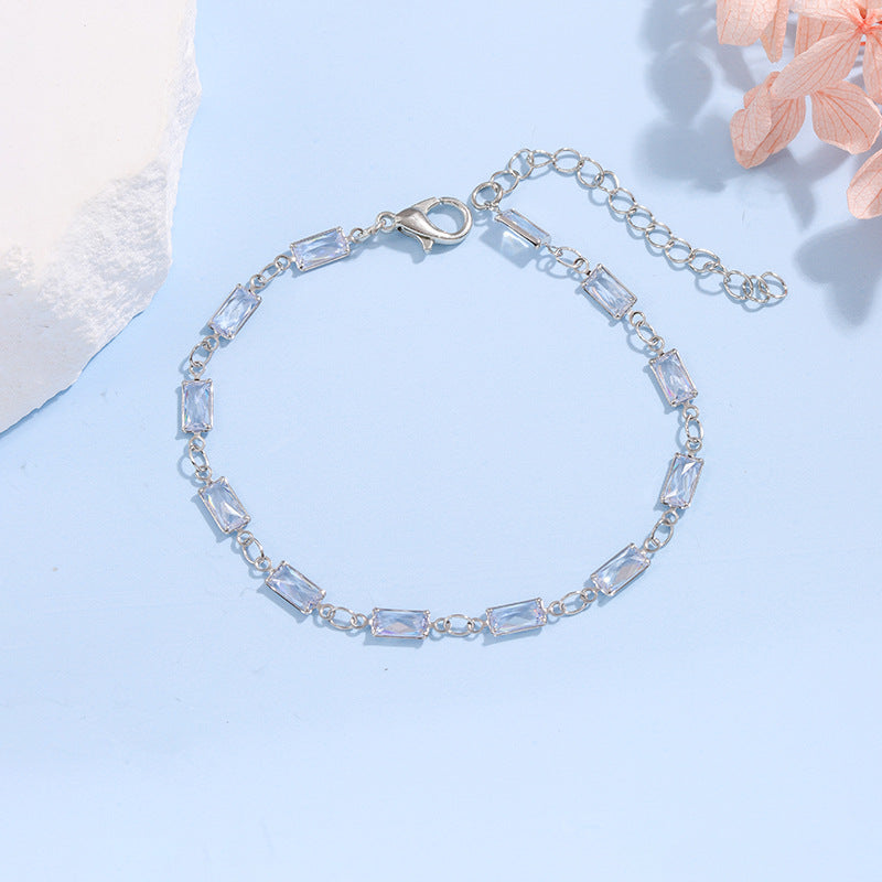Elegant Glass Chain Bracelet Bowlift