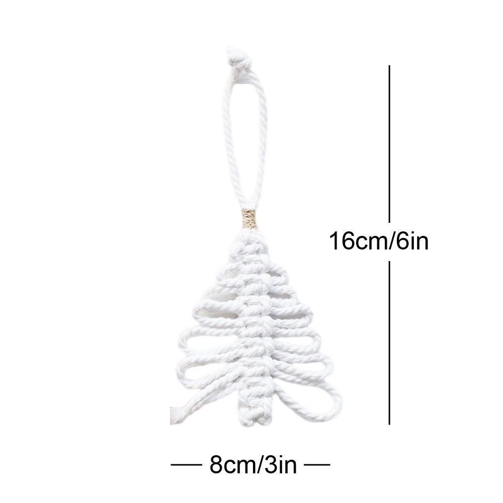 Macrame Christmas Tree Ornament Bowlift