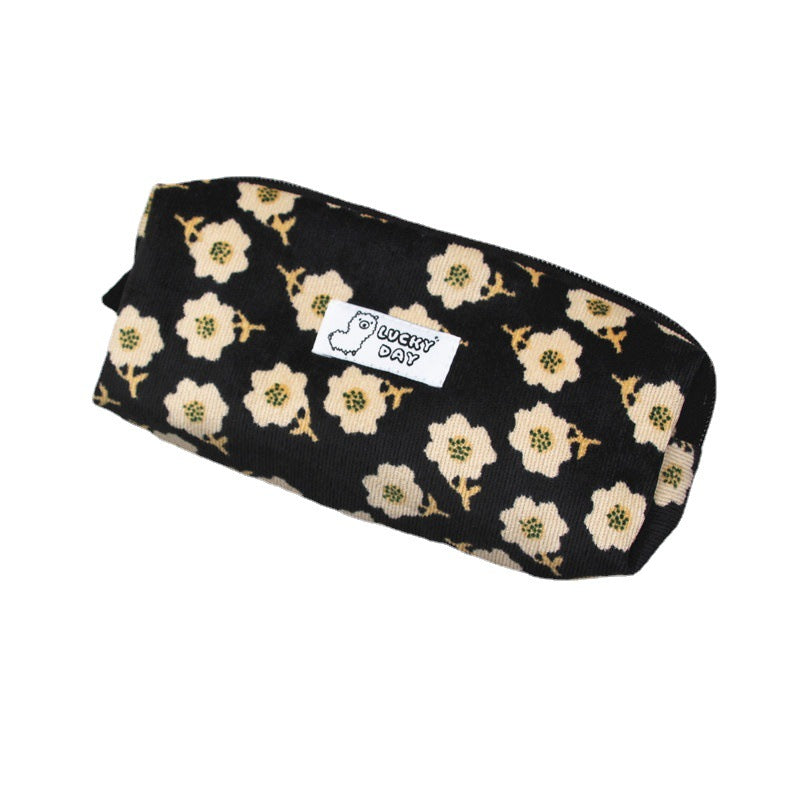 Checked Pattern Zippered Pencil Case Bowlift