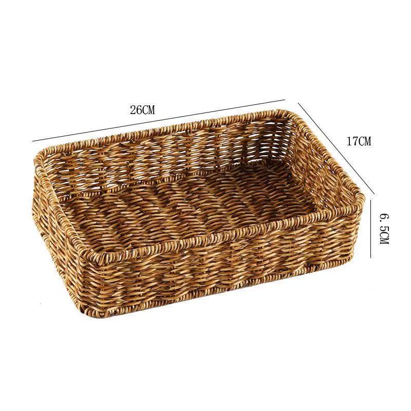 Rectangular Woven Storage Tray Bowlift
