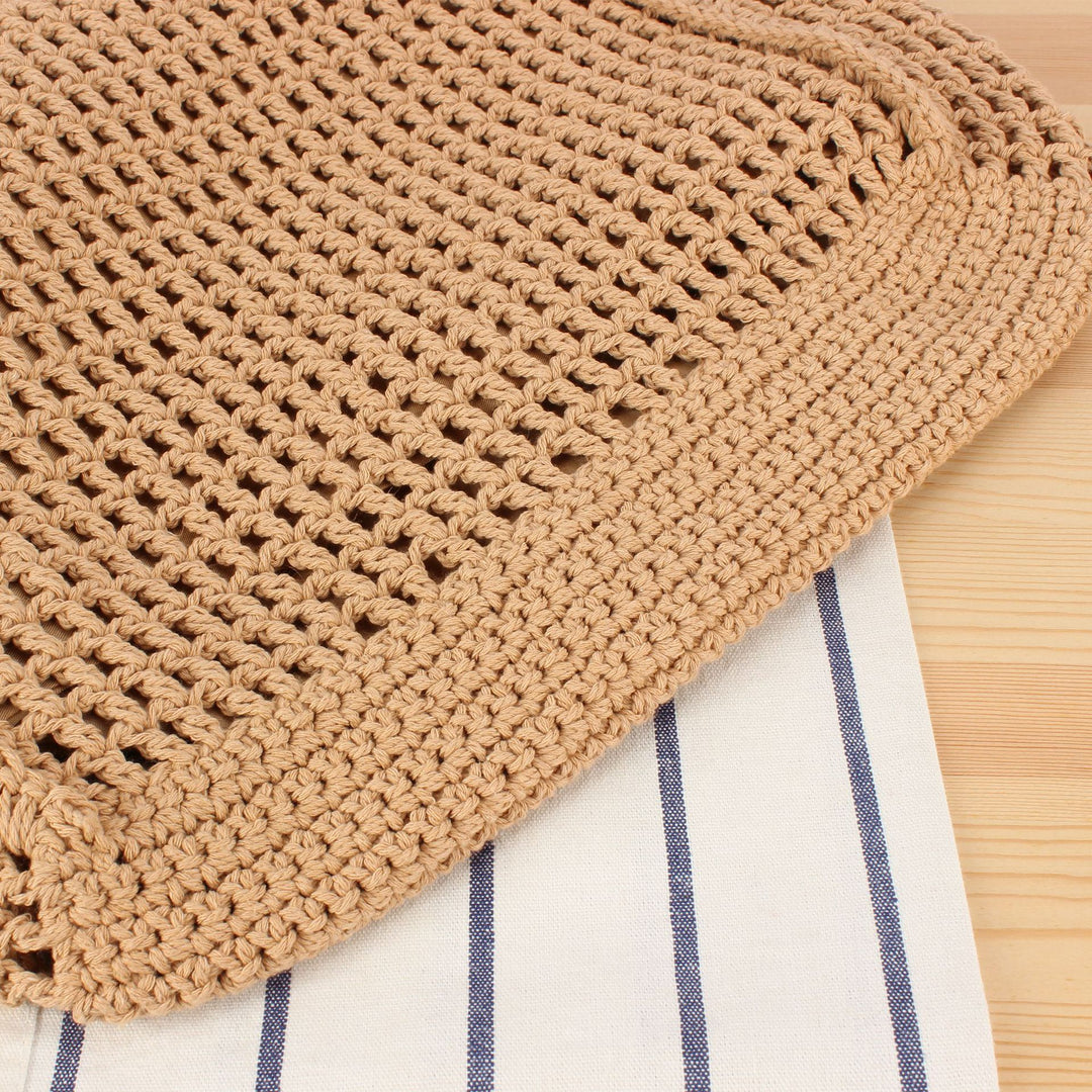 Hand-knotted tote bag with elegant structure Bowlift