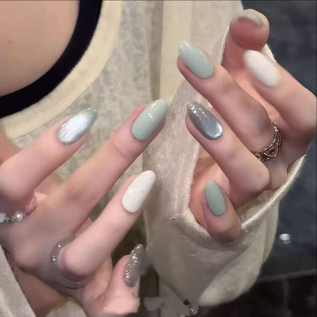 Artistic Press-On Nail Wraps Bowlift