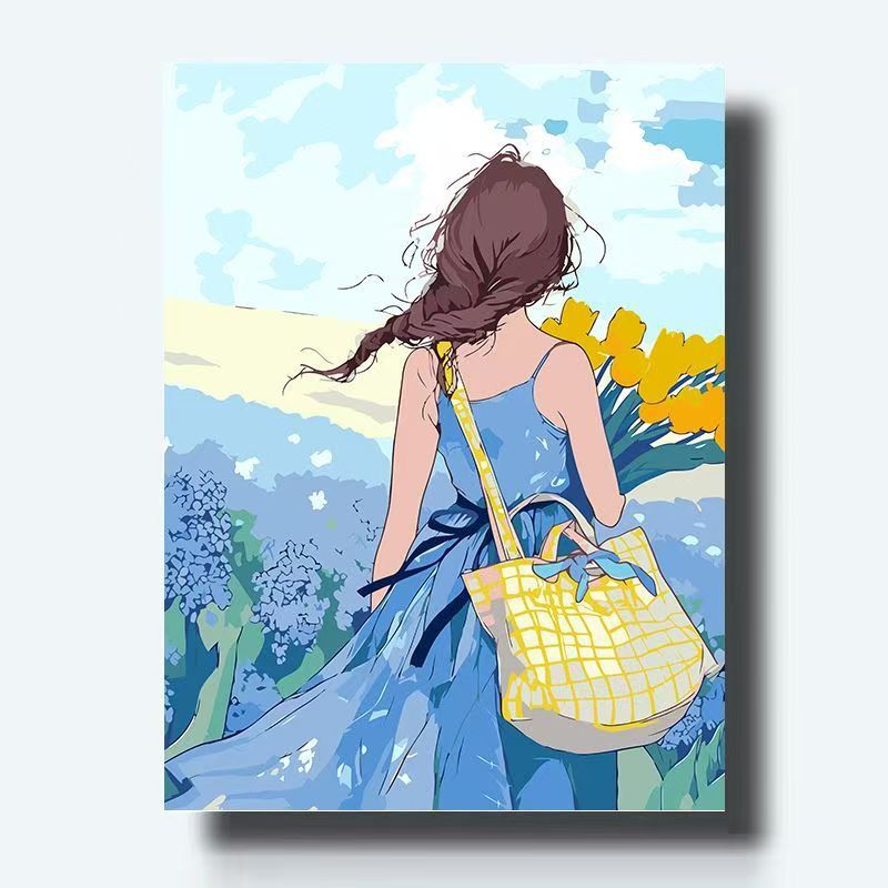 Artistic Floral Canvas Print Bowlift