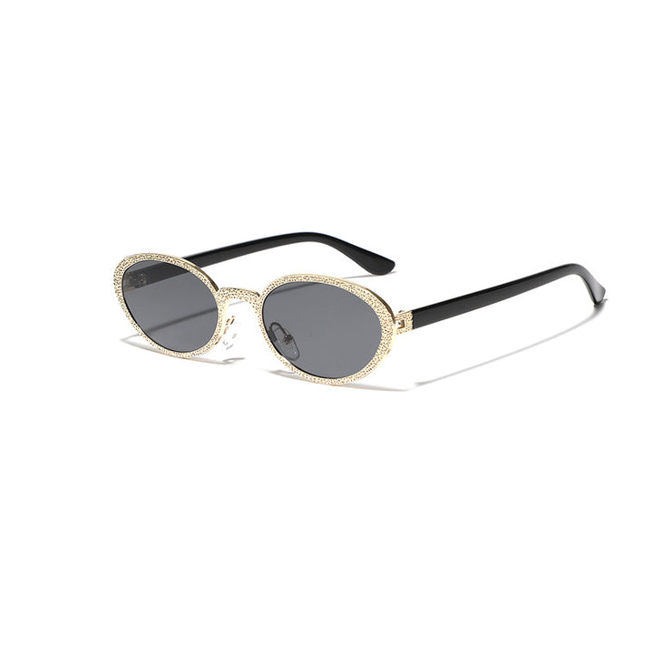 Women Glamorous Sunglasses with Sparkling Frame Decoration Bowlift