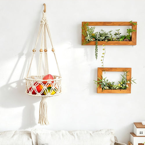 Hanging Plant Macrame Basket Bowlift