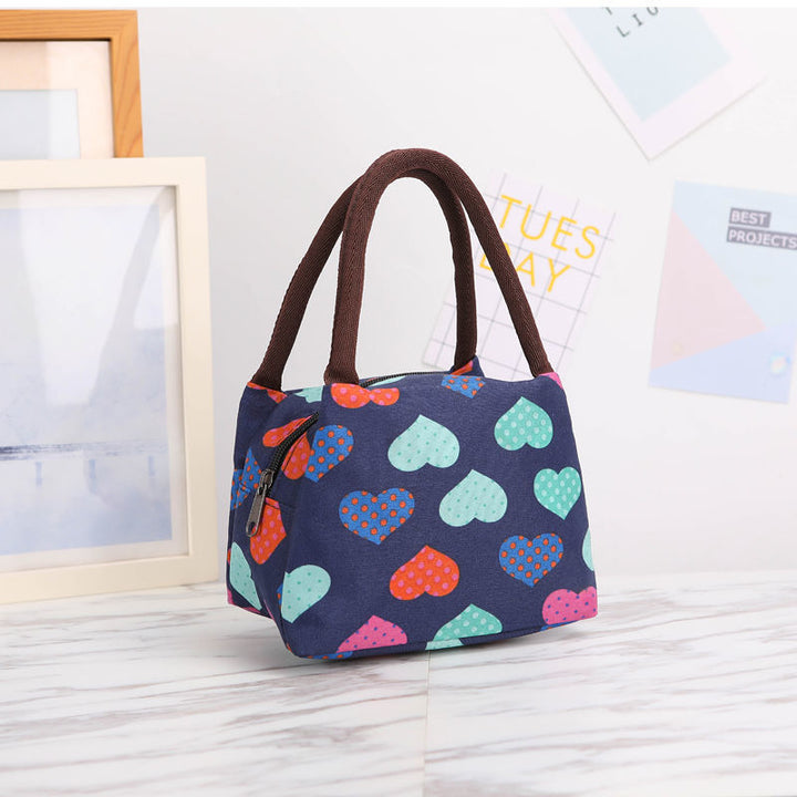 Floral Print Insulated Lunch Carrier Bowlift