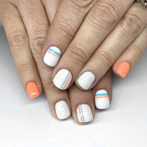 Trendy Geometric Nail Art Set Bowlift