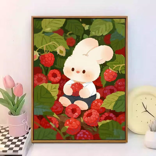 Cute Bunny-Themed Canvas Wall Art Bowlift