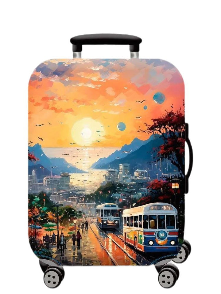 Artistic Hard Shell Luggage Bowlift
