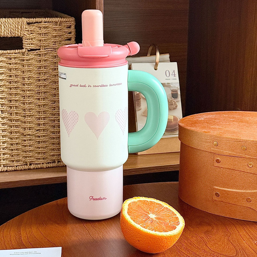 Women Practical Drinking Containers with Innovative Carry Handle Bowlift