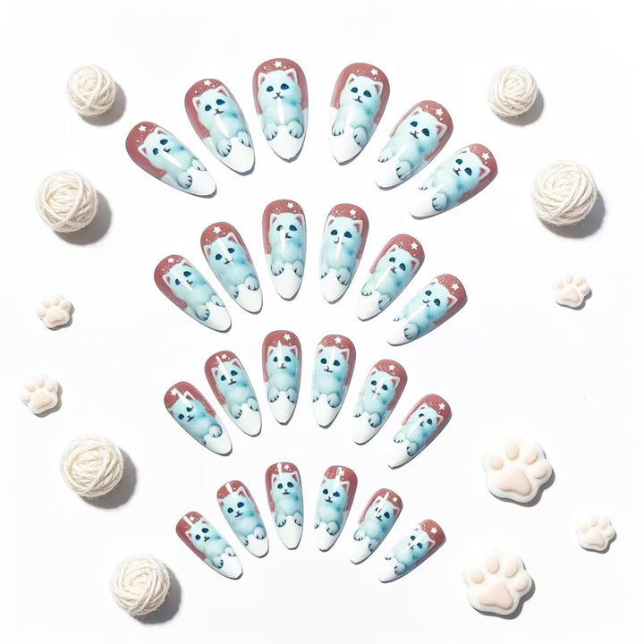 Playful Cat-Themed Nail Art Bowlift