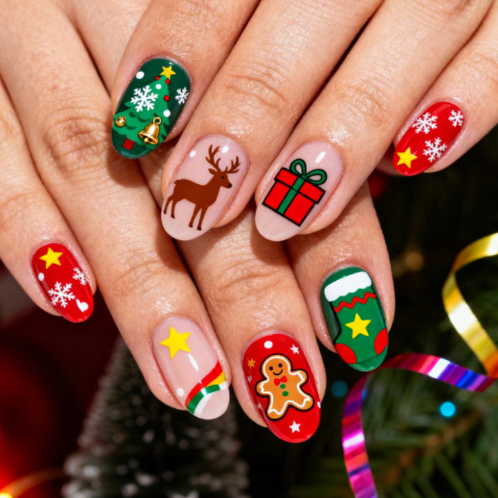 Creative Christmas Art Nail Set Bowlift