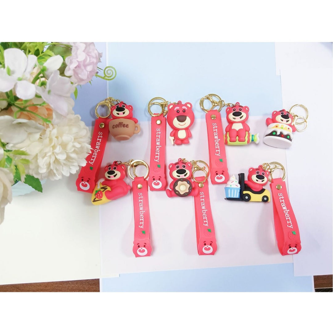 Unisex Cute Bear-Themed Keychain Bowlift