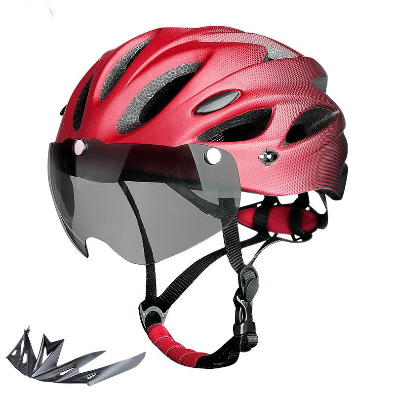 Cycling Safety Helmet with Integrated LED Lights Bowlift
