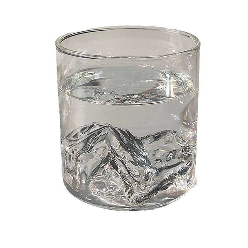 Mountain-Relief Handblown Glass Tumbler Bowlift
